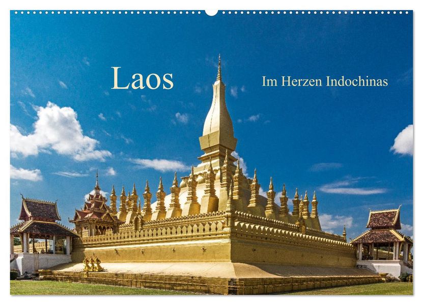 Laos - Im Herzen Indochinas (Wandkalender 2027 DIN A2 quer) CALVENDO Monatskalender