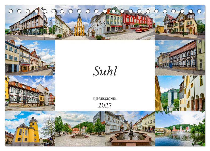 Suhl Impressionen (Tischkalender 2027 DIN A5 quer) CALVENDO Monatskalender