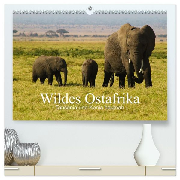 Wildes Ostafrika - Tansania und Kenia hautnah (hochwertiger Premium Wandkalender 2027 DIN A2 quer) Kunstdruck in Hochglanz