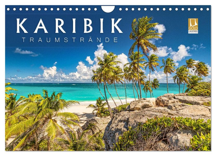 Karibik - Traumstrände (Wandkalender 2027 DIN A4 quer) CALVENDO Monatskalender