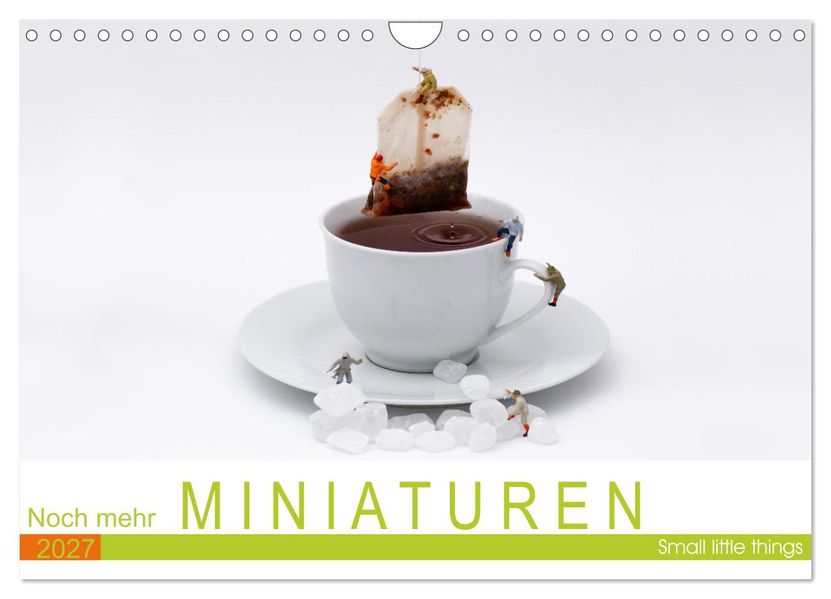 Noch mehr Miniaturen - Small little things (Wandkalender 2027 DIN A4 quer) CALVENDO Monatskalender