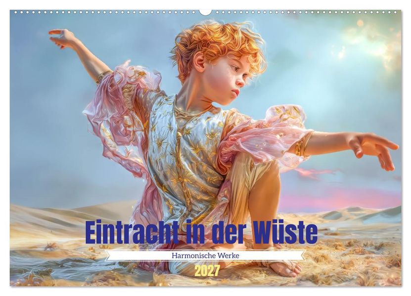 Eintracht in der Wüste - Harmonische Werke (Wandkalender 2027 DIN A2 quer) CALVENDO Monatskalender