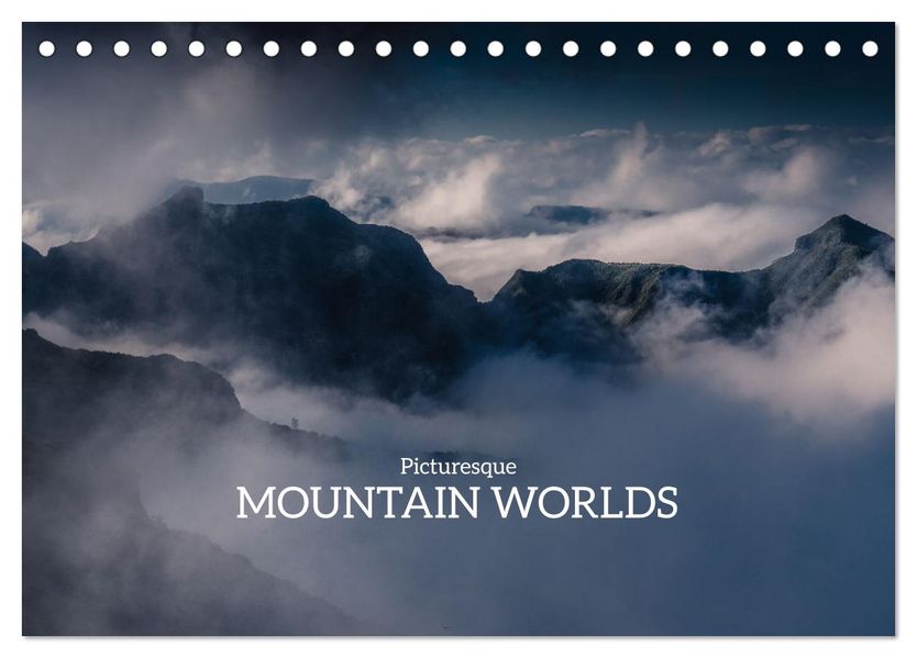 Picturesque Mountain Worlds (Desk Calendar 2027 DIN A5 landscape) CALVENDO 12 Month DeskCalendar