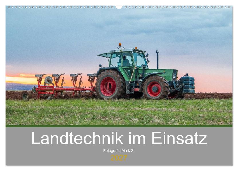Landtechnik im Einsatz (Wandkalender 2027 DIN A2 quer) CALVENDO Monatskalender