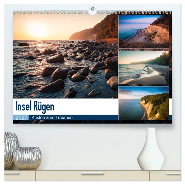 Insel Rügen - Küsten zum Träumen (hochwertiger Premium Wandkalender 2027 DIN A2 quer) Kunstdruck in Hochglanz