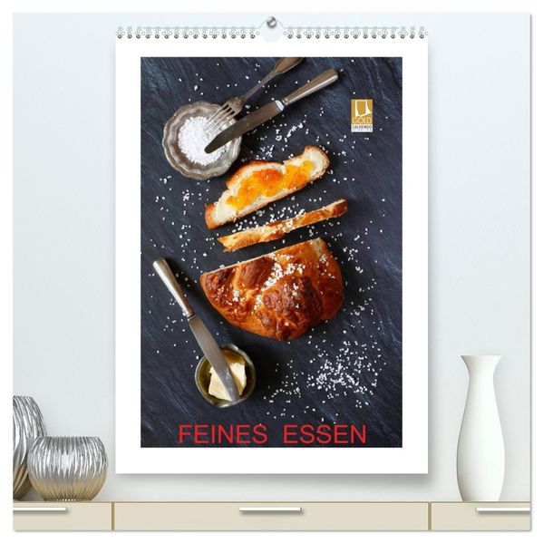 Feines Essen (hochwertiger Premium Wandkalender 2027 DIN A2 hoch) Kunstdruck in Hochglanz