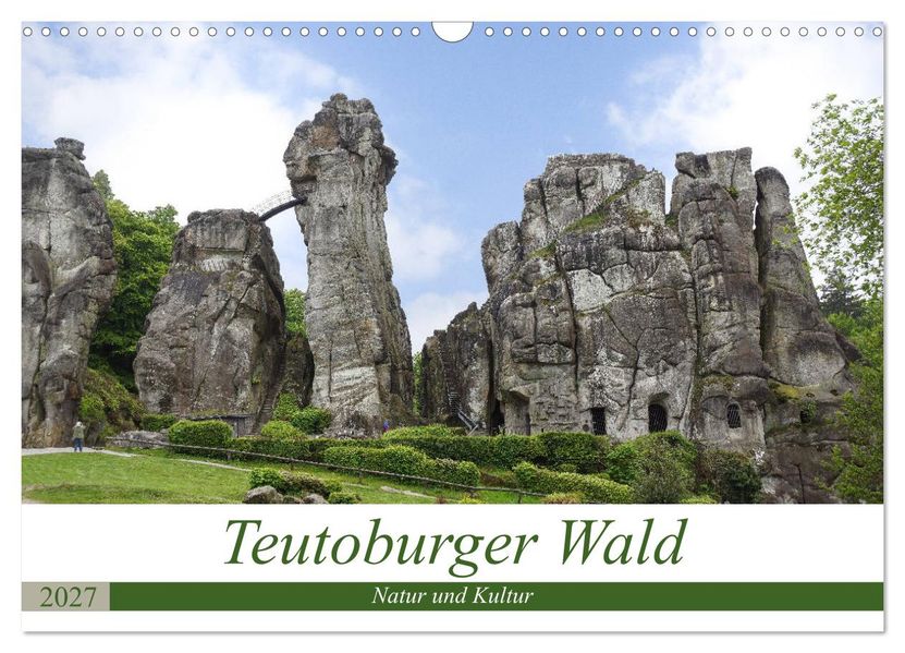 Teutoburger Wald - Natur und Kultur (Wandkalender 2027 DIN A3 quer) CALVENDO Monatskalender