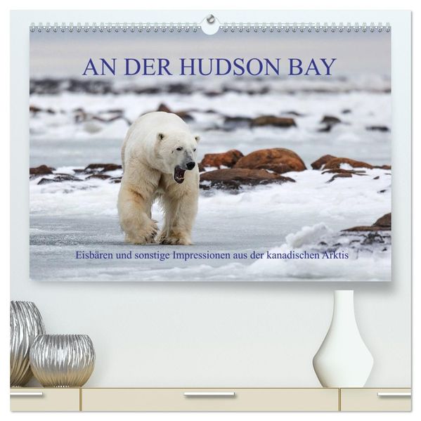 AN DER HUDSON BAY (hochwertiger Premium Wandkalender 2027 DIN A2 quer) Kunstdruck in Hochglanz