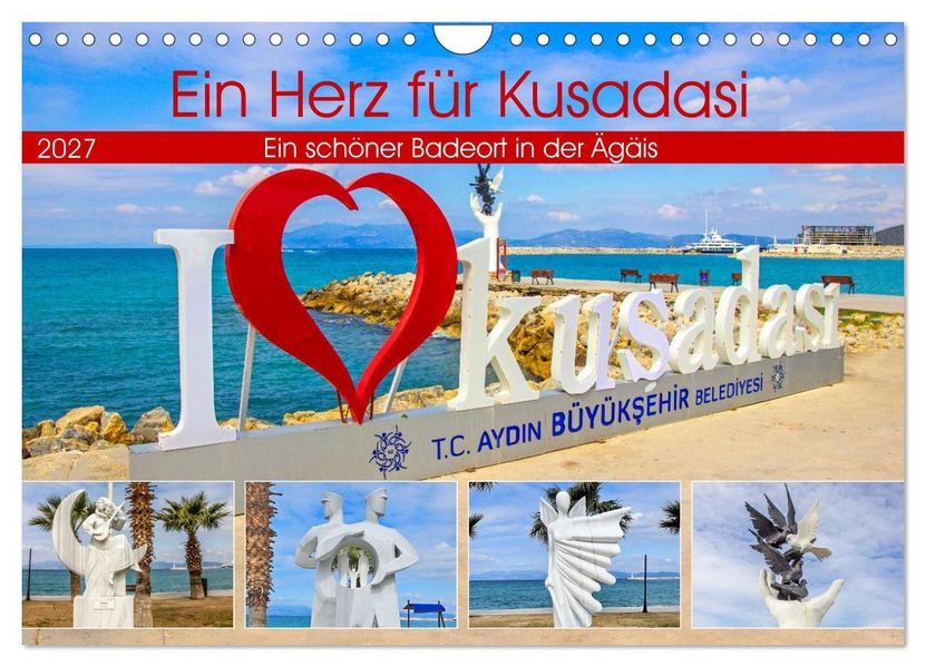 Ein Herz für Kusadasi (Wandkalender 2027 DIN A4 quer) CALVENDO Monatskalender
