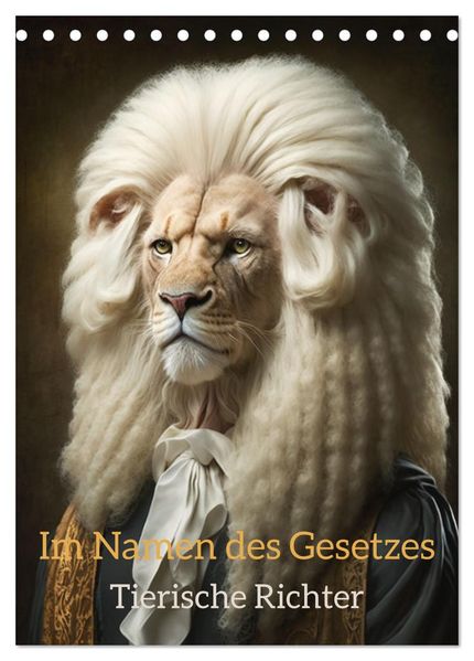Im Namen des Gesetzes Tierische Richter (Tischkalender 2027 DIN A5 hoch) CALVENDO Monatskalender