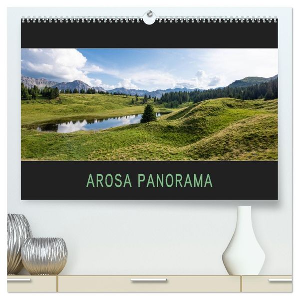 Arosa Panorama (hochwertiger Premium Wandkalender 2027 DIN A2 quer) Kunstdruck in Hochglanz