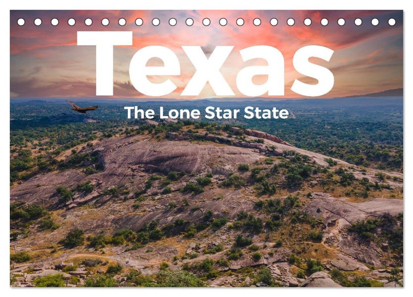 Texas - The Lone Star State (Tischkalender 2027 DIN A5 quer) CALVENDO Monatskalender