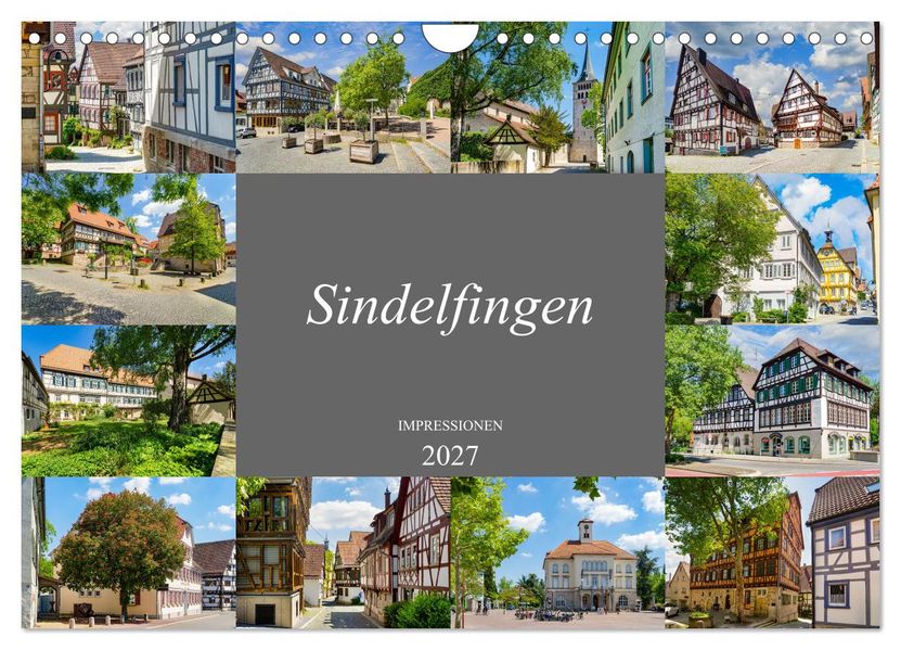 Sindelfingen Impressionen (Wandkalender 2027 DIN A4 quer) CALVENDO Monatskalender