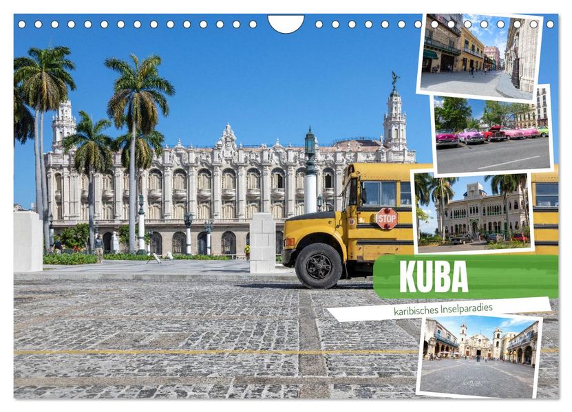 Kuba - karibisches Inselparadies (Wandkalender 2027 DIN A4 quer) CALVENDO Monatskalender