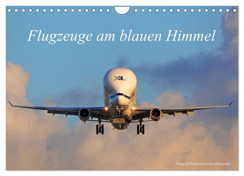 Flugzeuge am blauen Himmel (Wandkalender 2027 DIN A4 quer) CALVENDO Monatskalender