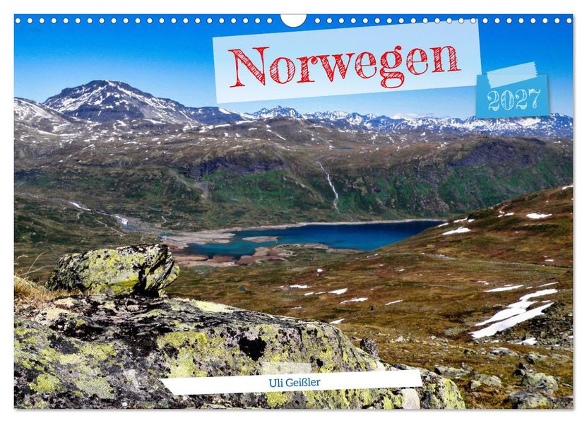 Norwegen Wanderbar (Wandkalender 2027 DIN A3 quer) CALVENDO Monatskalender