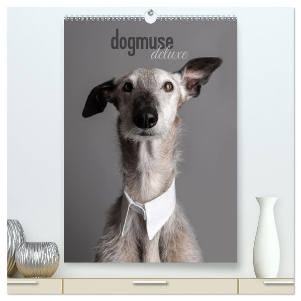dogmuse deluxe (hochwertiger Premium Wandkalender 2027 DIN A2 hoch) Kunstdruck in Hochglanz