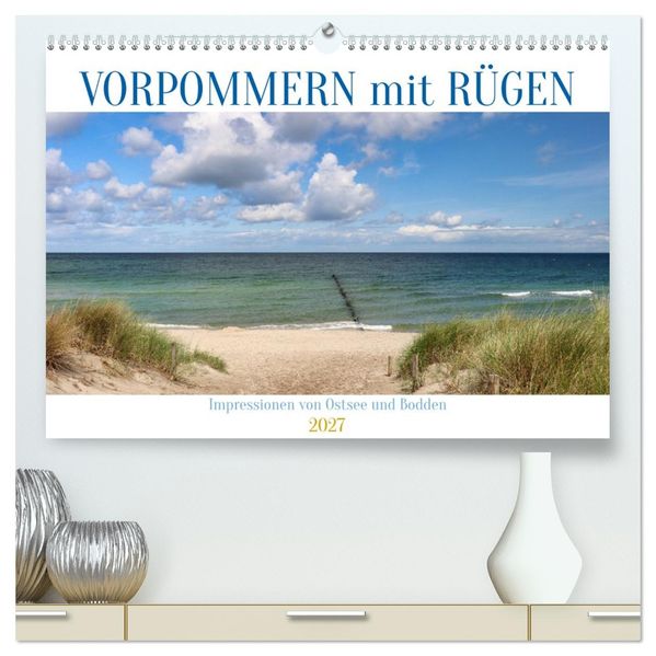Vorpommern mit Rügen (hochwertiger Premium Wandkalender 2027 DIN A2 quer) Kunstdruck in Hochglanz
