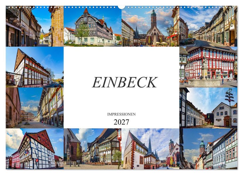 Einbeck Impressionen (Wandkalender 2027 DIN A2 quer) CALVENDO Monatskalender