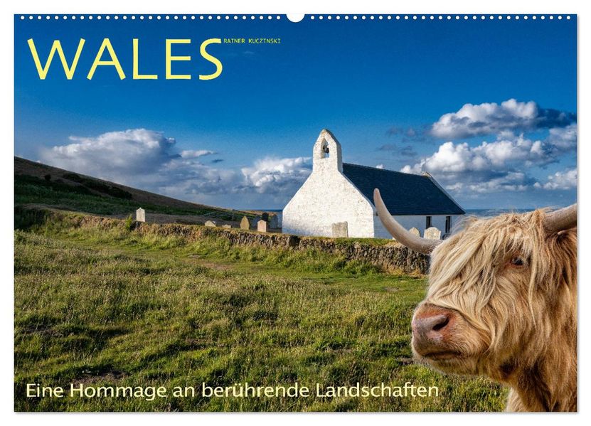 Wales - Eine Hommage an berührende Landschaften (Wandkalender 2027 DIN A2 quer) CALVENDO Monatskalender