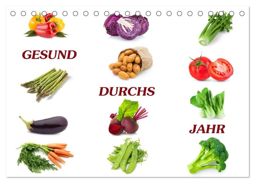 Gesund durchs Jahr (Tischkalender 2027 DIN A5 quer) CALVENDO Monatskalender