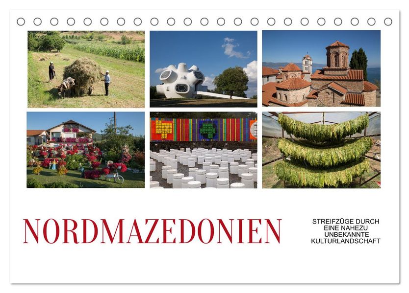 Nordmazedonien - Streifzüge durch eine nahezu unbekannte Kulturlandschaft (Tischkalender 2027 DIN A5 quer) CALVENDO Monatskalender