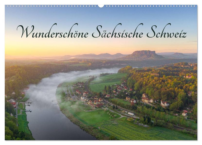 Wunderschöne Sächsische Schweiz (Wandkalender 2027 DIN A2 quer) CALVENDO Monatskalender