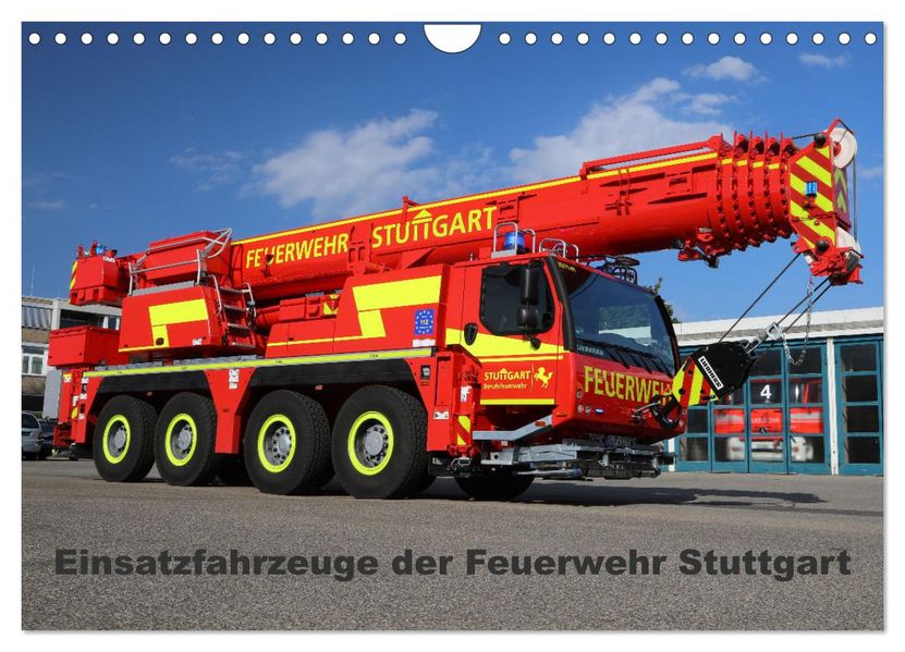 Einsatzfahrzeuge der Feuerwehr Stuttgart (Wandkalender 2027 DIN A4 quer) CALVENDO Monatskalender