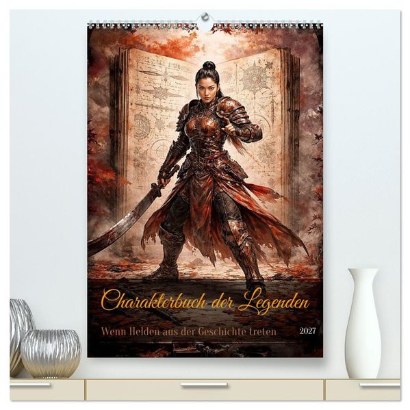 Charakterbuch der Legenden (hochwertiger Premium Wandkalender 2027 DIN A2 hoch) Kunstdruck in Hochglanz
