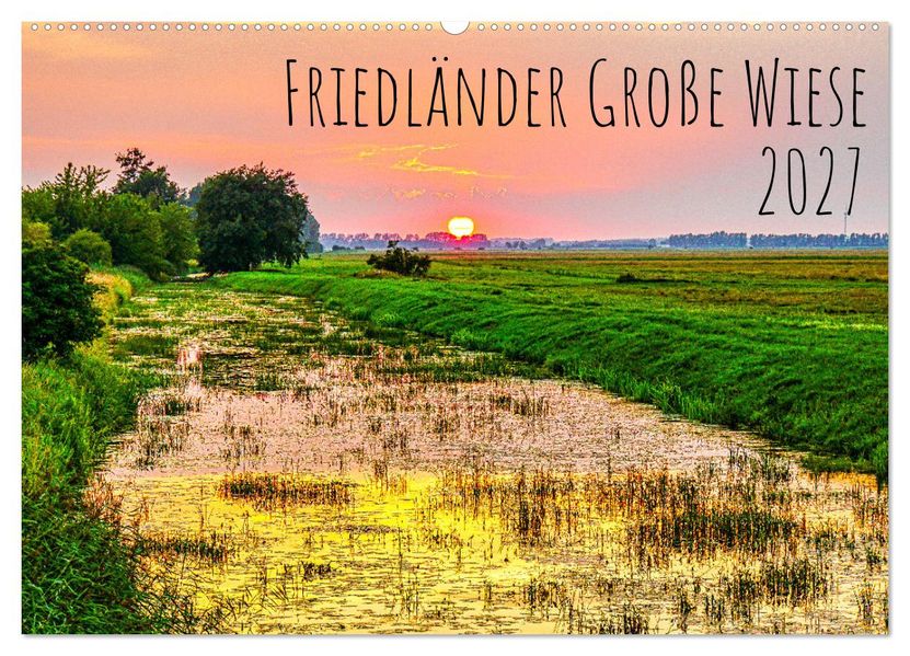 Friedländer Große Wiese (Wandkalender 2027 DIN A2 quer) CALVENDO Monatskalender