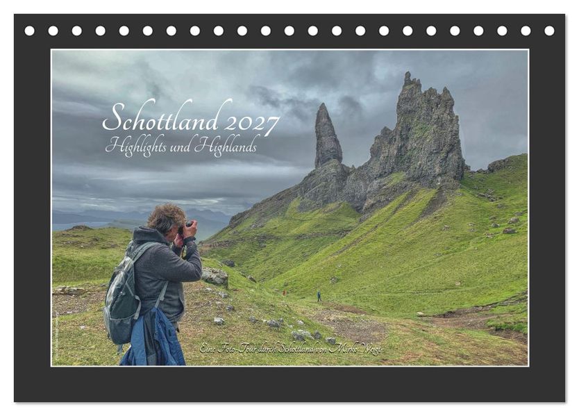 Schottland 2027 Highlights und Highlands (Tischkalender 2027 DIN A5 quer) CALVENDO Monatskalender