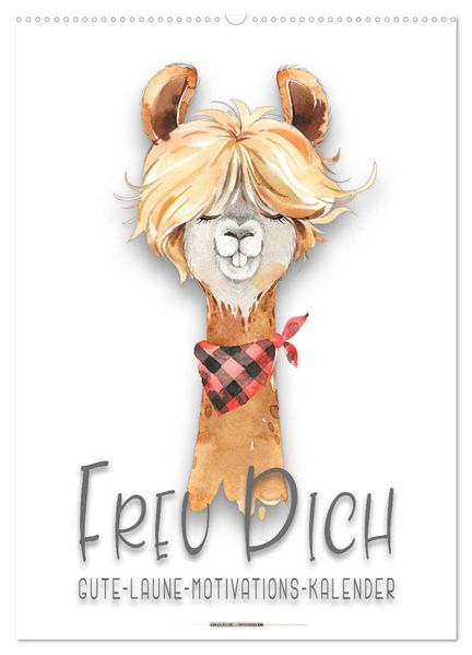 Freu Dich - Gute-Laune-Motivations-Kalender (Wandkalender 2027 DIN A2 hoch) CALVENDO Monatskalender