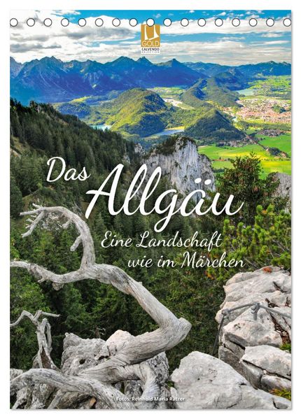 Das Allgäu - eine Landschaft wie im Märchen (Tischkalender 2027 DIN A5 hoch) CALVENDO Monatskalender