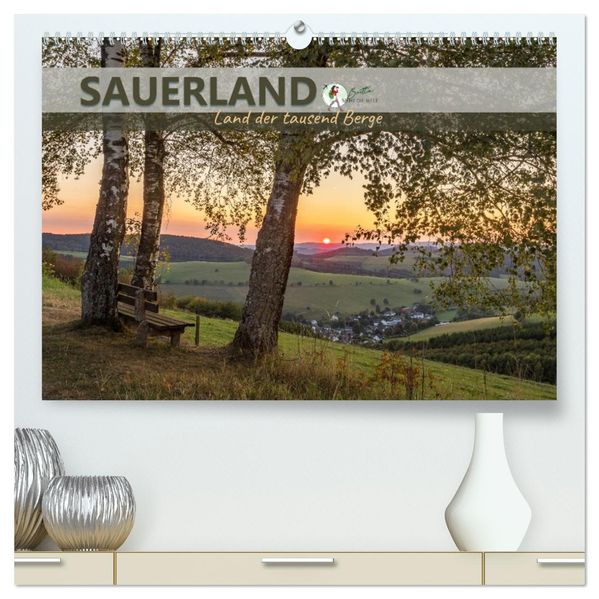 Sauerland - Land der tausend Berge (hochwertiger Premium Wandkalender 2027 DIN A2 quer) Kunstdruck in Hochglanz
