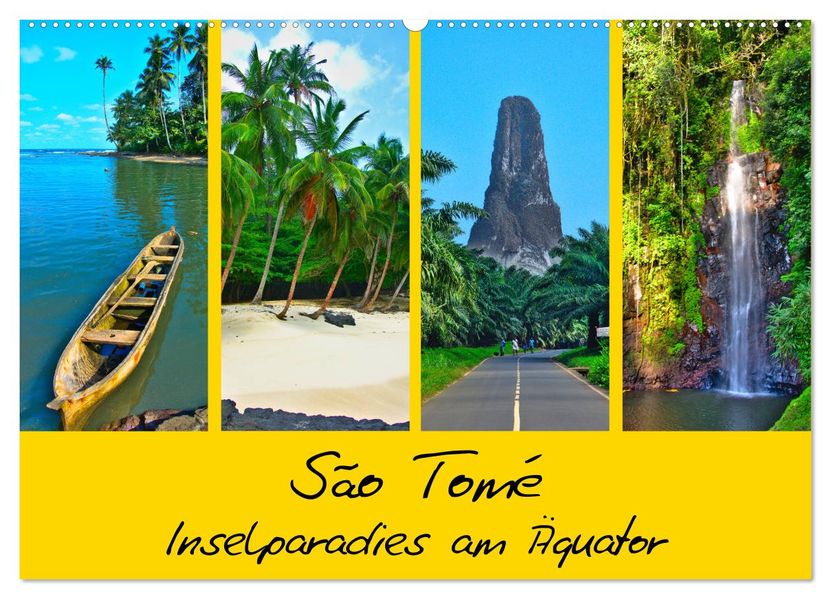 São Tomé - Inselparadies am Äquator (Wandkalender 2027 DIN A2 quer) CALVENDO Monatskalender