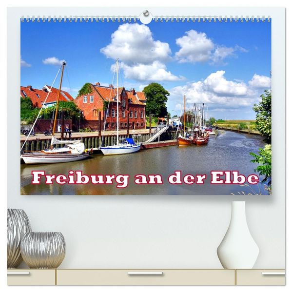 Freiburg an der Elbe (hochwertiger Premium Wandkalender 2027 DIN A2 quer) Kunstdruck in Hochglanz