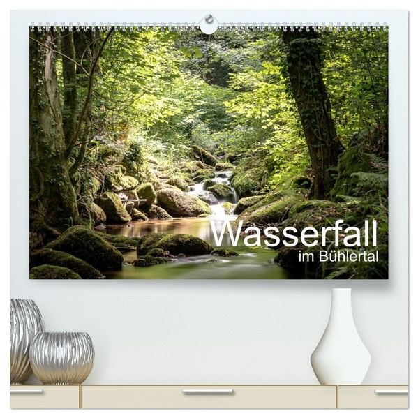 Wasserfall im Bühlertal (hochwertiger Premium Wandkalender 2027 DIN A2 quer) Kunstdruck in Hochglanz