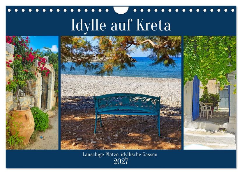 Idylle auf Kreta (Wandkalender 2027 DIN A4 quer) CALVENDO Monatskalender