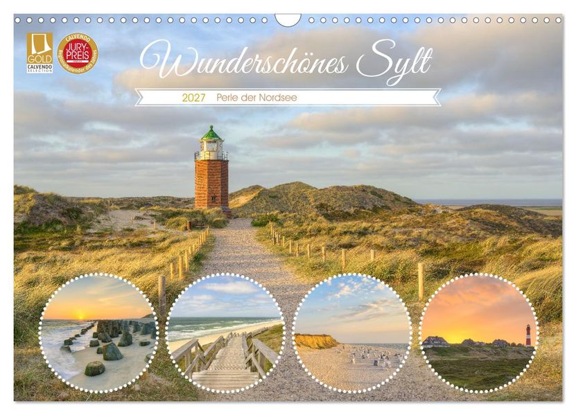 Wunderschönes Sylt - Perle der Nordsee (Wandkalender 2027 DIN A3 quer) CALVENDO Monatskalender
