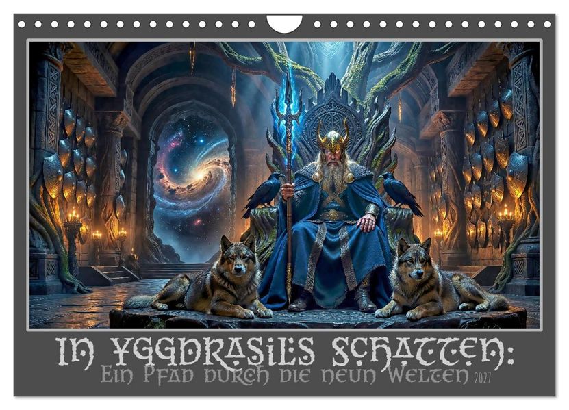 In Yggdrasils Schatten: Ein Pfad durch die neun Welten (Wandkalender 2027 DIN A4 quer) CALVENDO Monatskalender