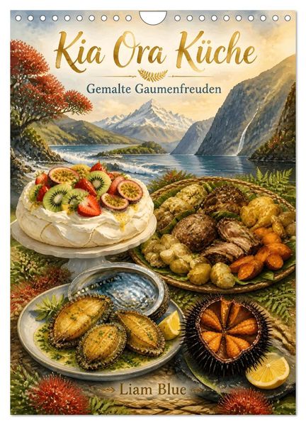Kia Ora Küche - Gemalte Gaumenfreuden (Wandkalender 2027 DIN A4 hoch) CALVENDO Monatskalender