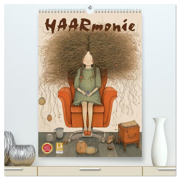HAARmonie (hochwertiger Premium Wandkalender 2027 DIN A2 hoch) Kunstdruck in Hochglanz