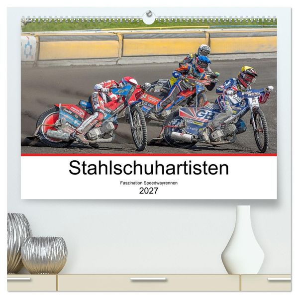 Stahlschuhartisten (hochwertiger Premium Wandkalender 2027 DIN A2 quer) Kunstdruck in Hochglanz