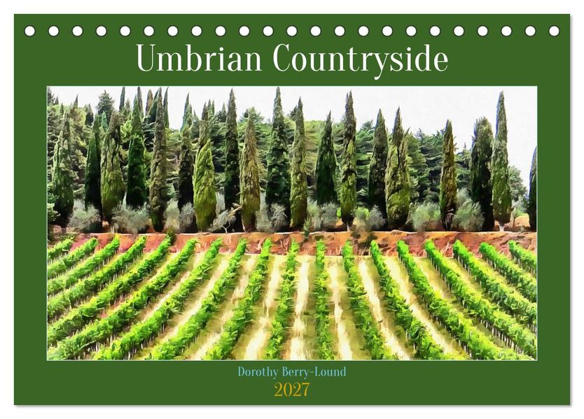Umbrian Countryside (Desk Calendar 2027 DIN A5 landscape) CALVENDO 12 Month DeskCalendar