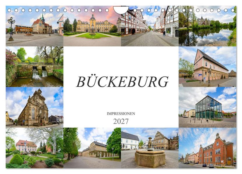Bückeburg Impressionen (Wandkalender 2027 DIN A4 quer) CALVENDO Monatskalender