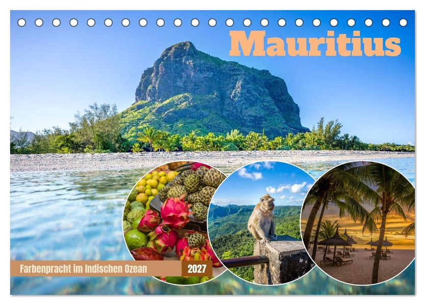 Mauritius - Farbenpracht im Indischen Ozean (Tischkalender 2027 DIN A5 quer) CALVENDO Monatskalender
