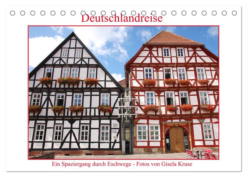 Deutschlandreise - Ein Spaziergang durch Eschwege (Tischkalender 2027 DIN A5 quer) CALVENDO Monatskalender