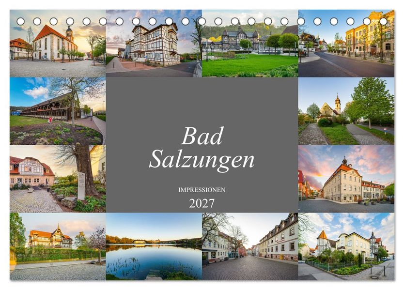 Bad Salzungen Impressionen (Tischkalender 2027 DIN A5 quer) CALVENDO Monatskalender