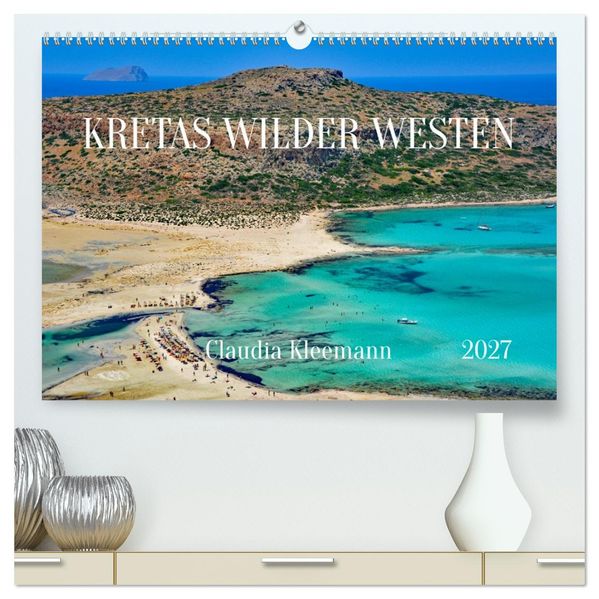 Kretas Wilder Westen (hochwertiger Premium Wandkalender 2027 DIN A2 quer) Kunstdruck in Hochglanz