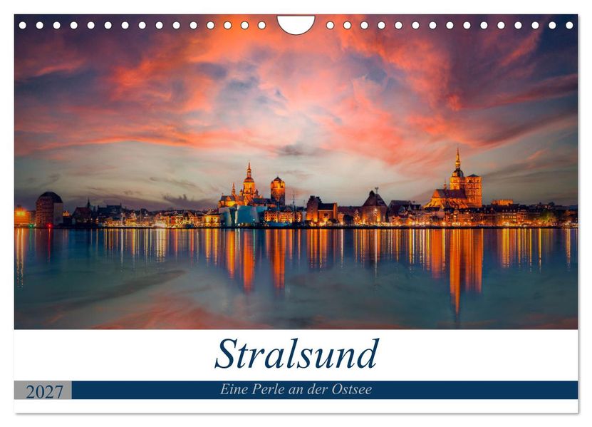Stralsund Eine Perle an der Ostsee (Wandkalender 2027 DIN A4 quer) CALVENDO Monatskalender